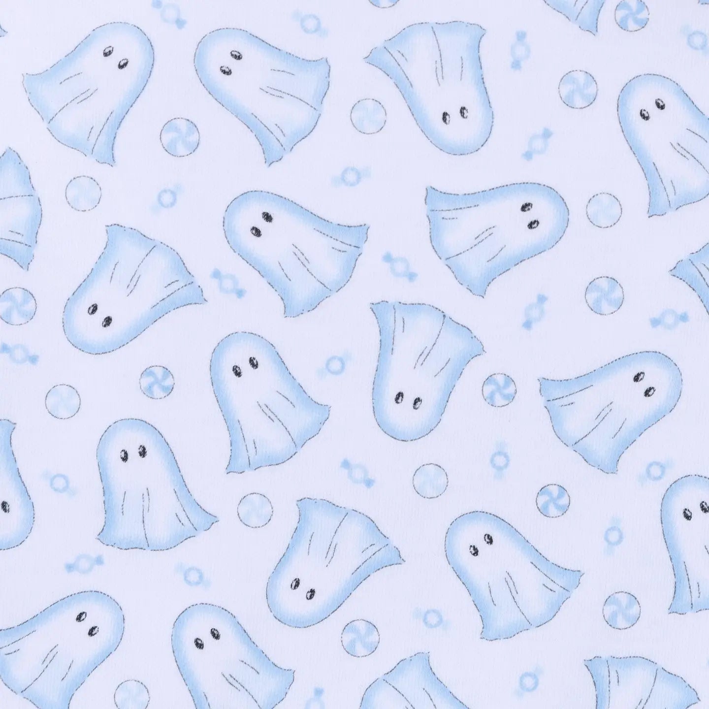 My Little Boo Blue Zipper Footie