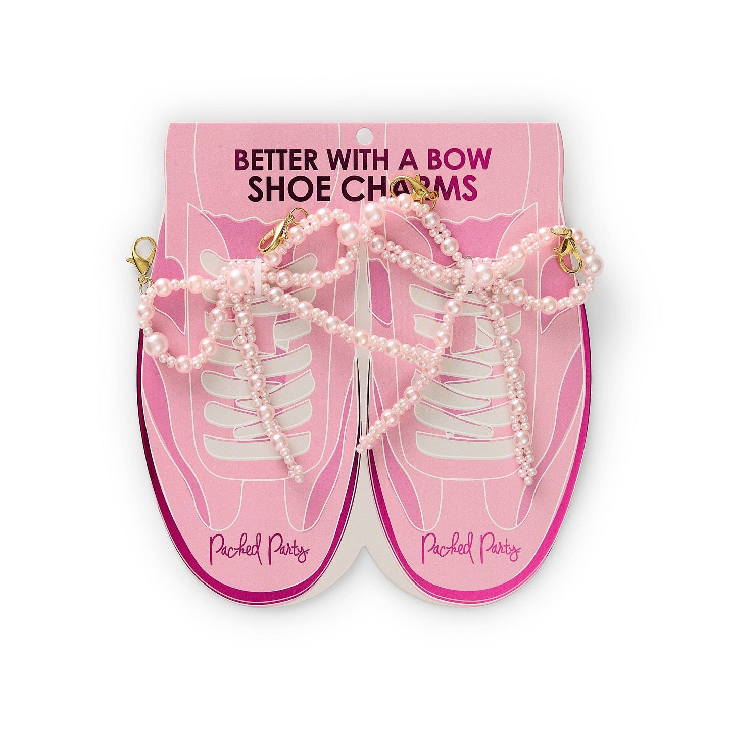 BETTER WITH A BOW SHOE CLIP SET - Pink