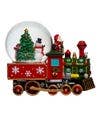 Musical Santa Driving Train Water Globe