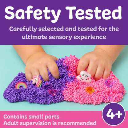 Sensory Surprise Squishy Foam Bucket | Unicorn Charms