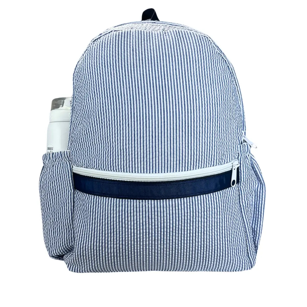 Medium Seersucker Backpack