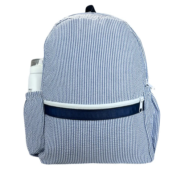 Medium Seersucker Backpack