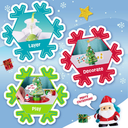 Sand Art Christmas Tree Holiday Craft Kit for Kids