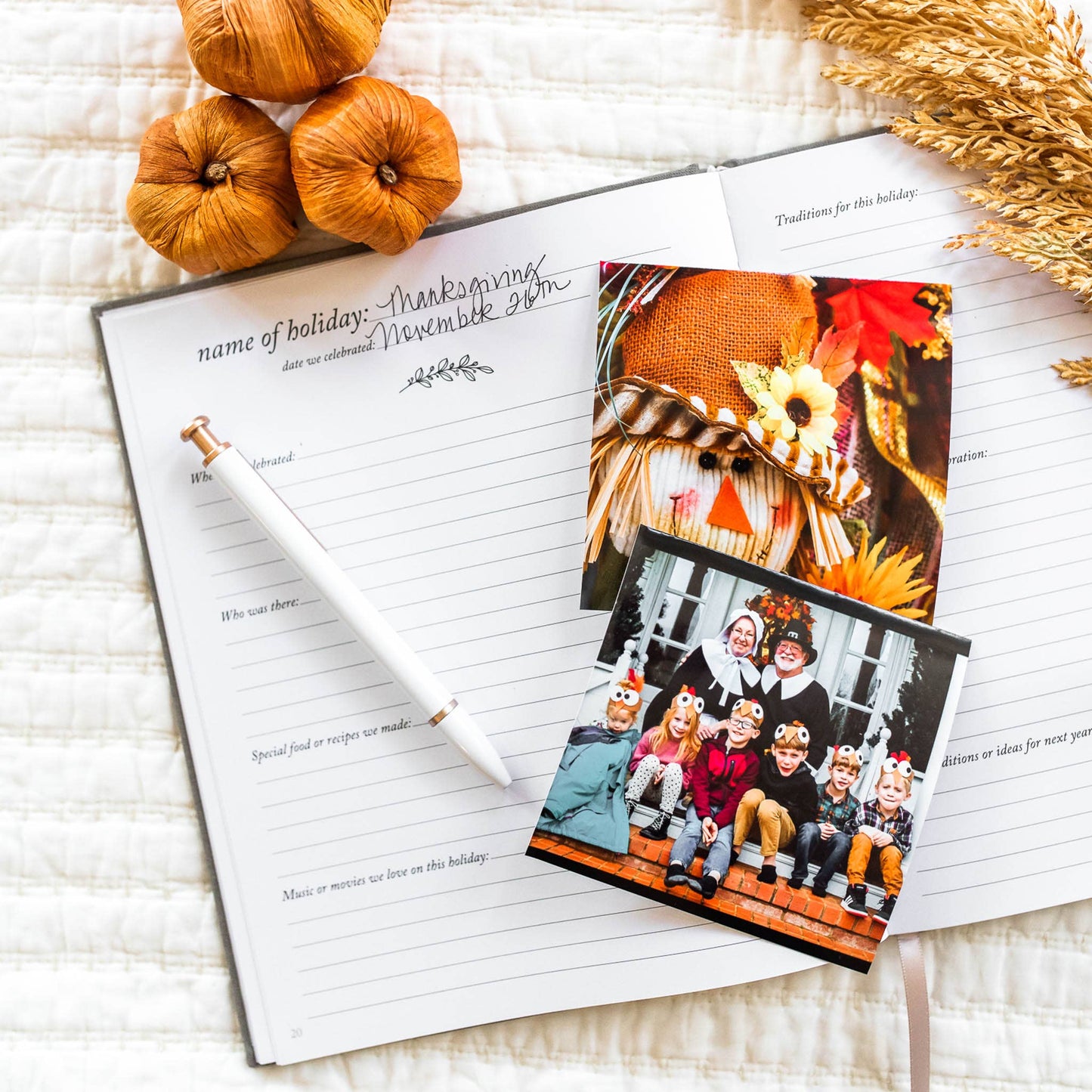 Holiday Memory Book & Family Keepsake | Emerald