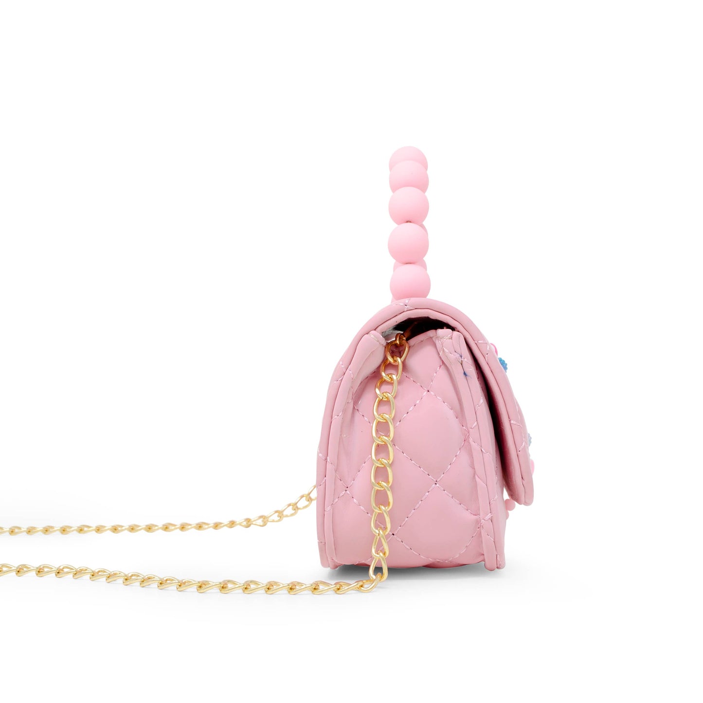 Pearl Handle Message Charm Handbag | Lavender