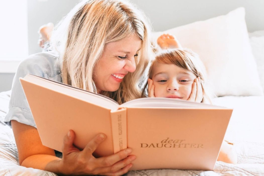 Dear Daughter Childhood Keepsake Book | Cream