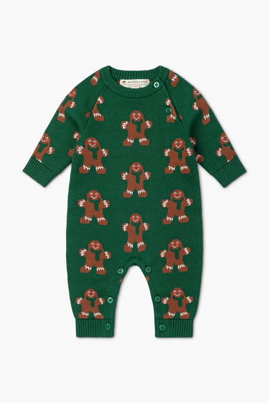 Sweater Romper | Joyful Gingerbread