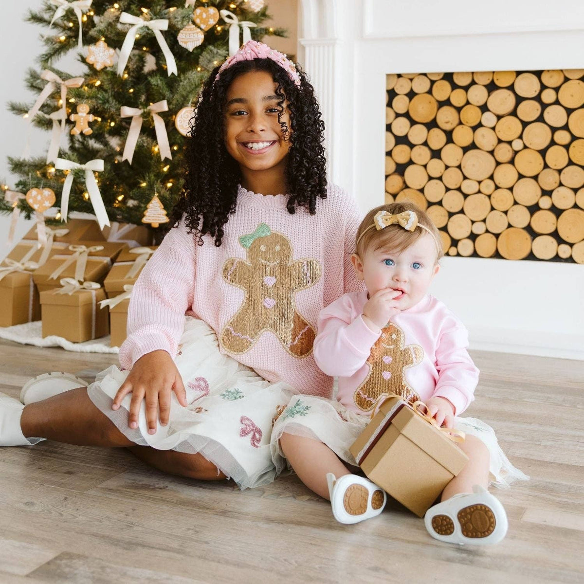 Gingerbread Sequin Christmas Tutu Skirt