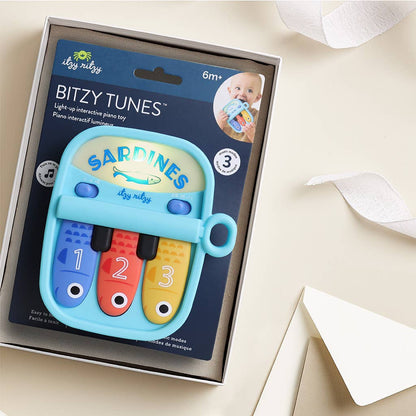 Bitzy Tunes Light-up Interactive Piano Toy | Sardines