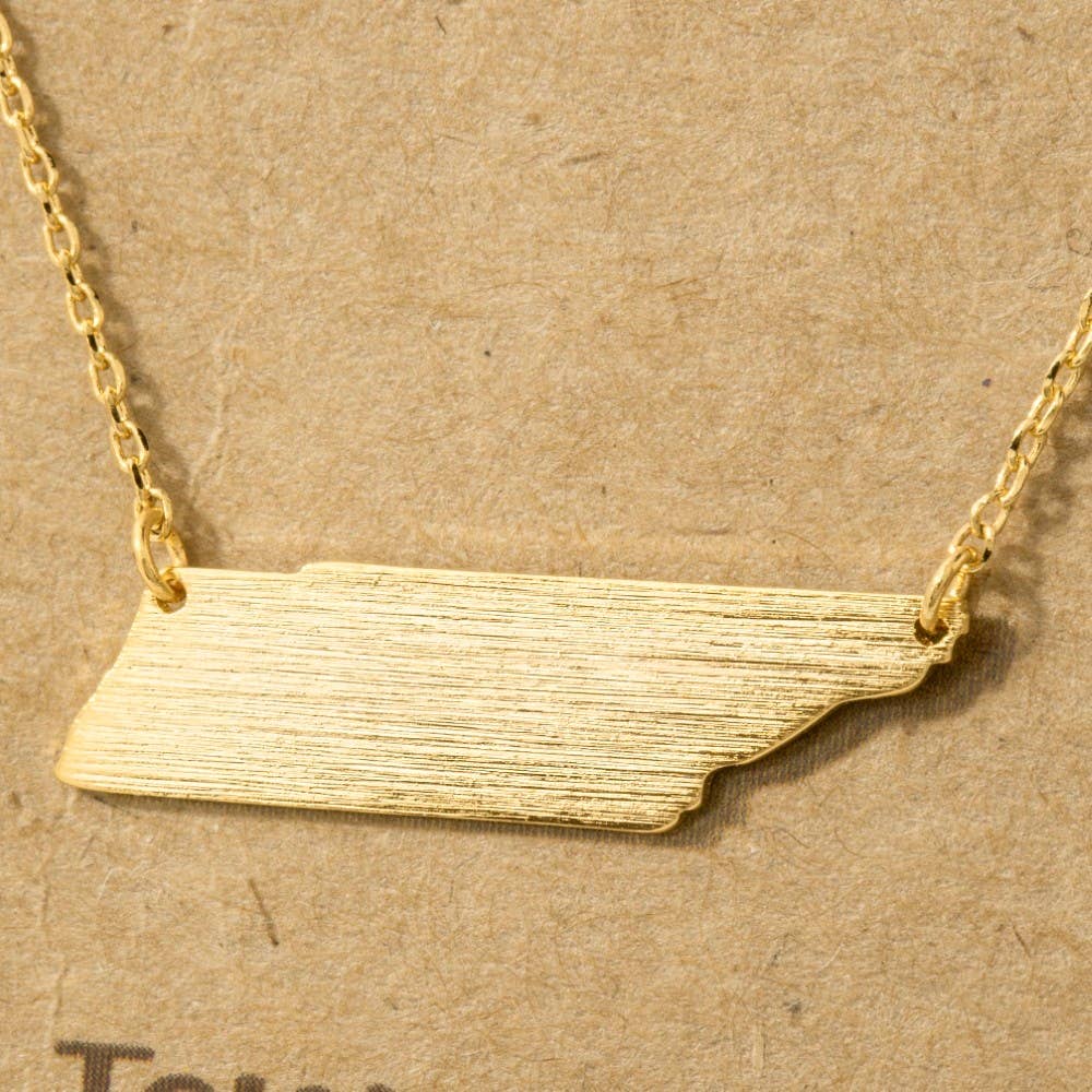 Gold TN Pendant Necklace