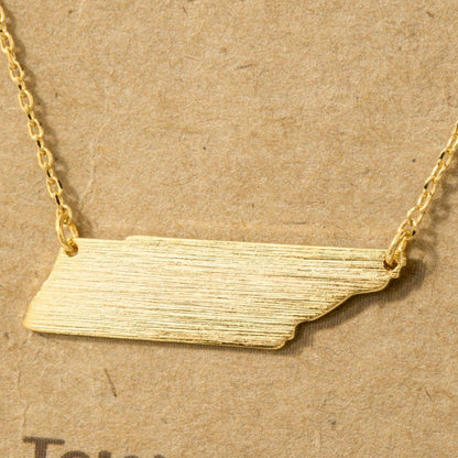Gold TN Pendant Necklace