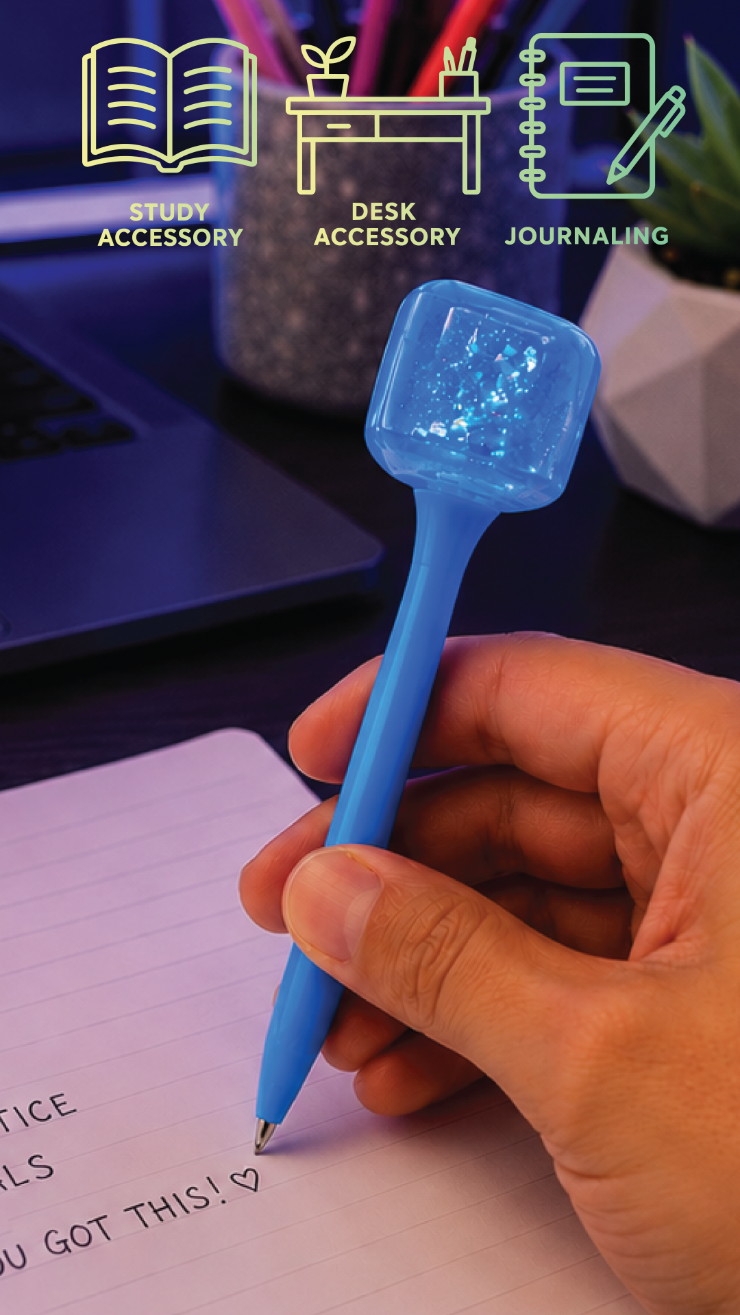 Fun Doh Squishy Cube Toy Pen | Assorted