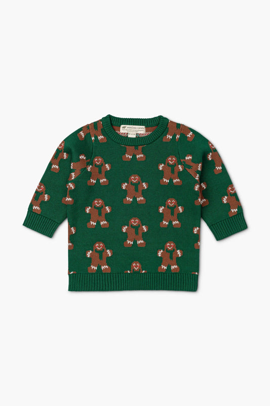 Organic Knit Sweater | Joyful Gingerbread