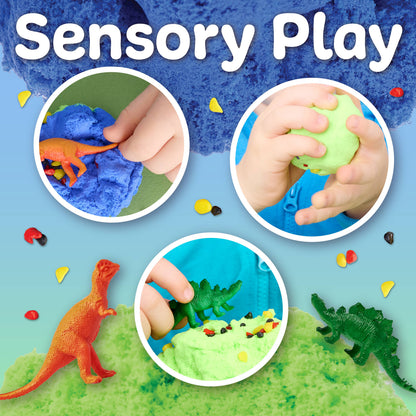 Sensory Mini Play Kit Jar with Cloud Clay | Dinosaur