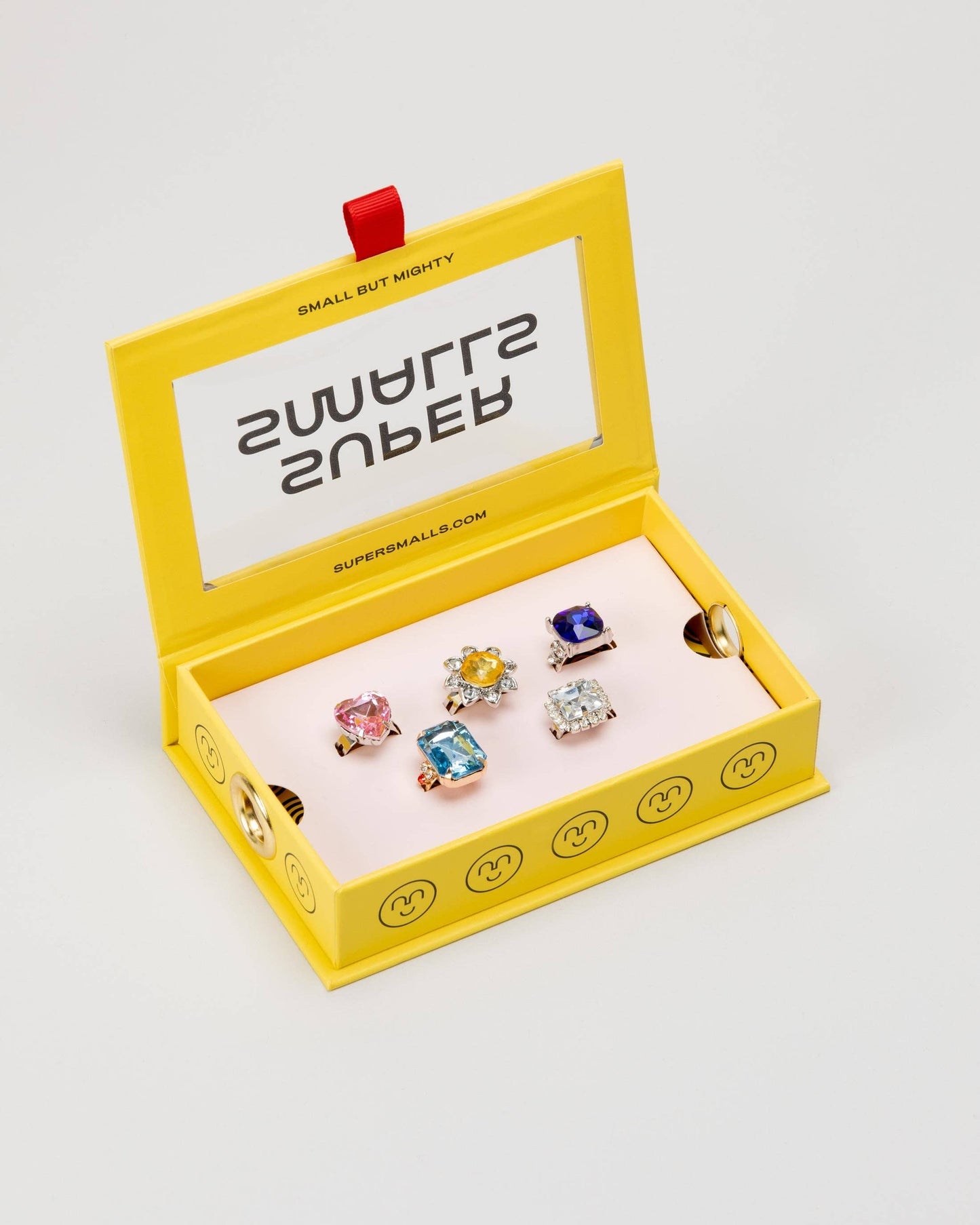 Multi-colored Gem Ring Set