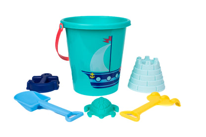 Toysmith 6-Piece Set Ship Sand Bucket Set