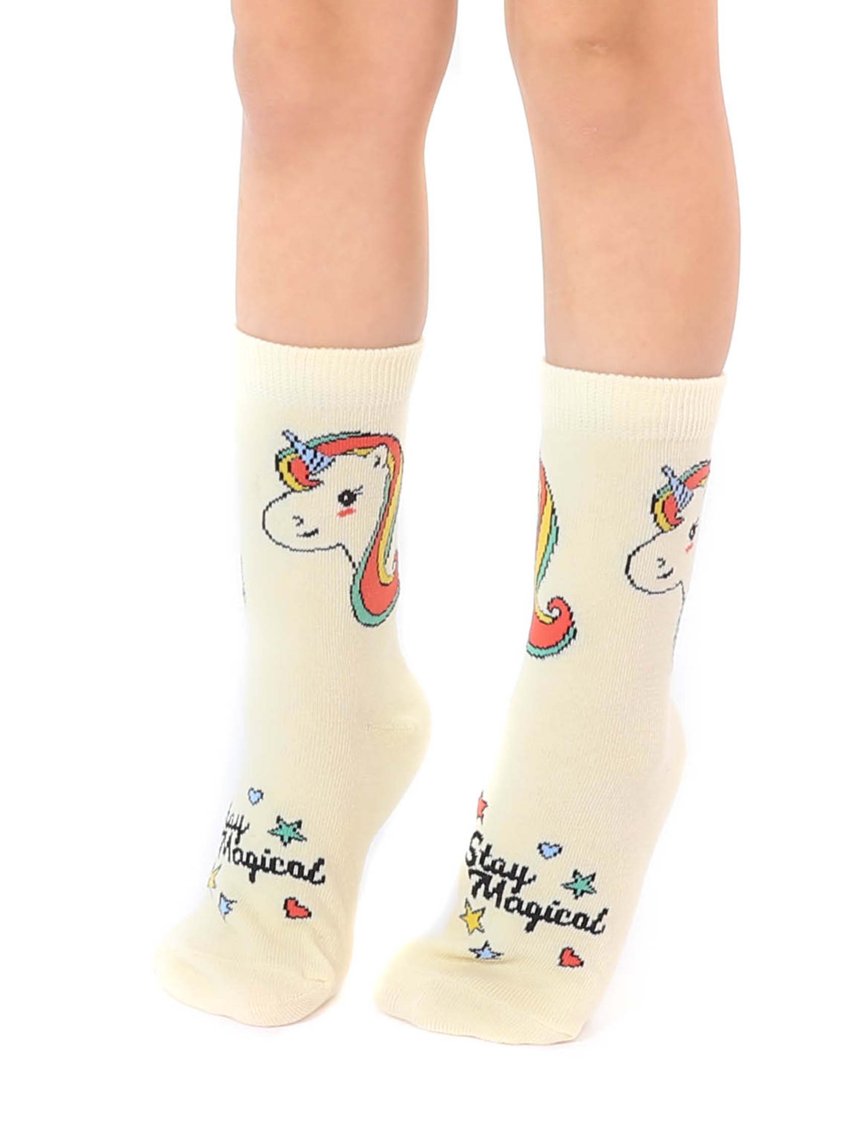 Crew Socks - Kids - Unicorn - "Stay Magical"
