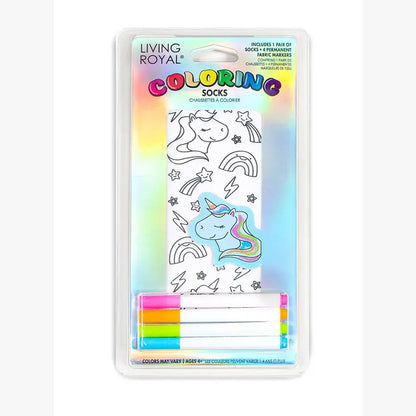 DIY Coloring Kit Socks | Unicorn Galaxy