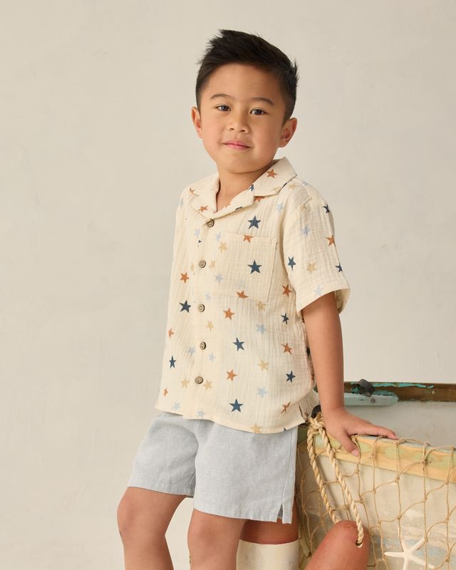 LAPEL COLLAR SHIRT STARS