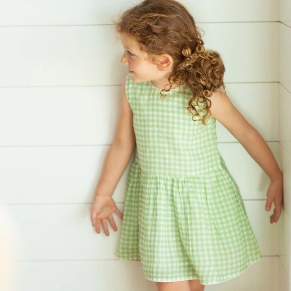 The Sully Dress | Green Gingham