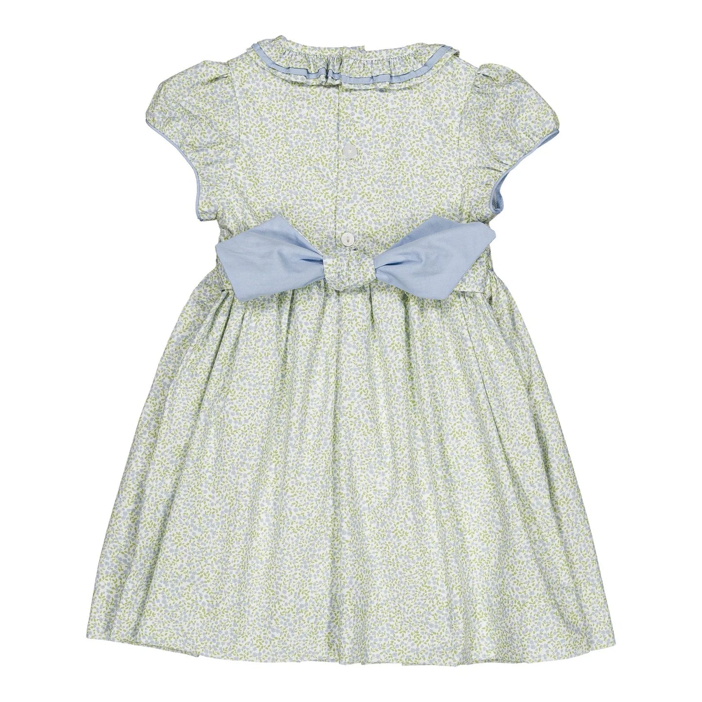 Hars Smocked Dress I Little Blue Print