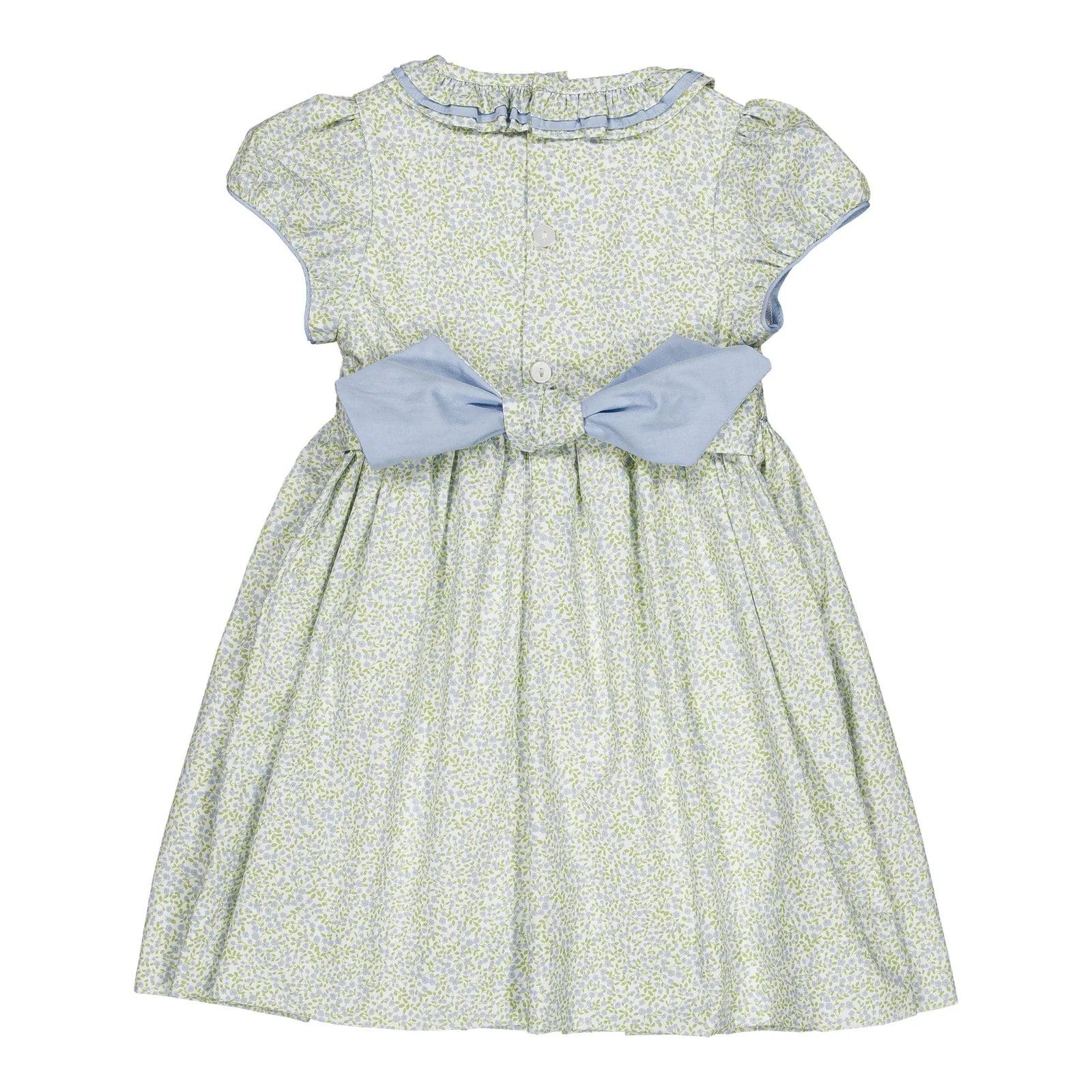 Hars Smocked Dress I Little Blue Print