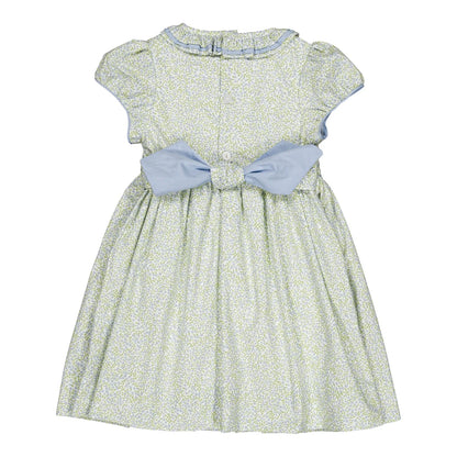 Hars Smocked Dress I Little Blue Print