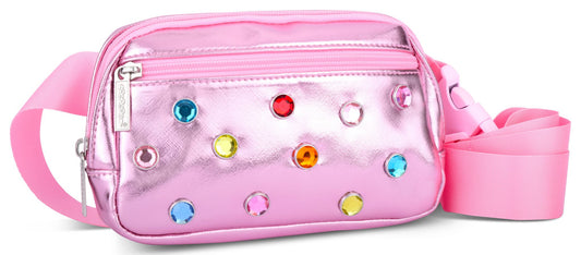 Pink Candy Gem Belt Bag