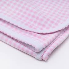 Mini Checks Swaddle Blanket | Pink
