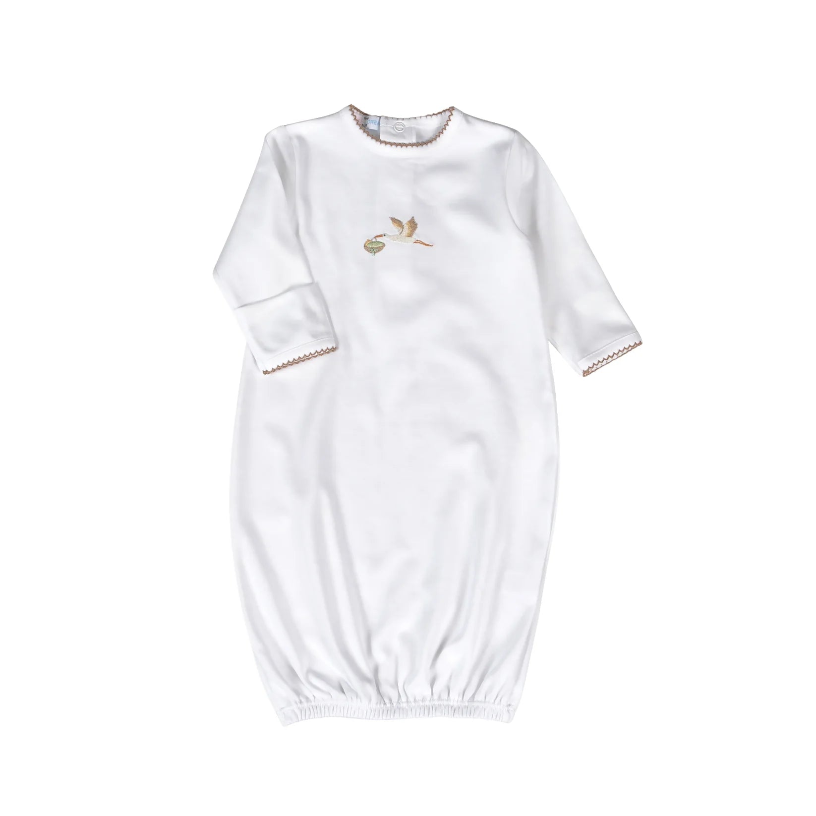 Welcome Baby White Gown