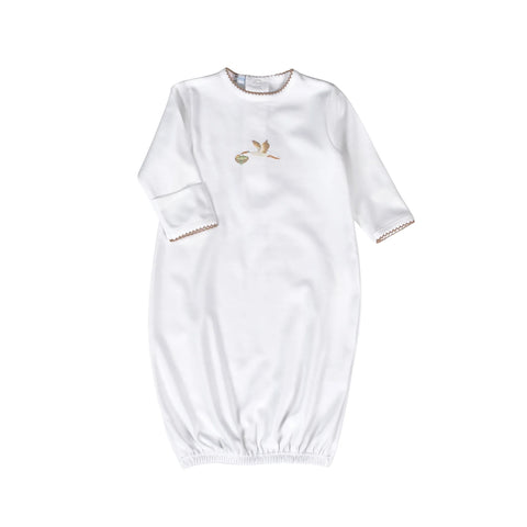 Welcome Baby White Gown