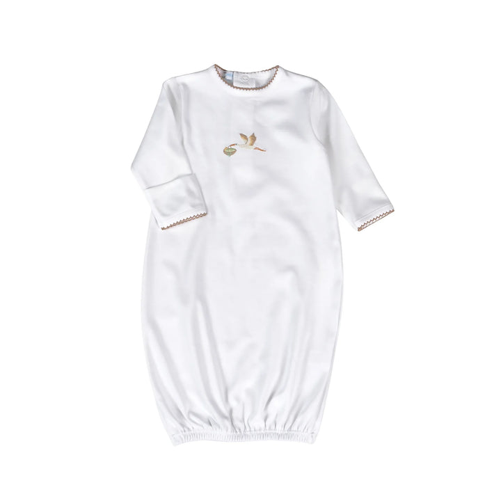 Welcome Baby White Gown