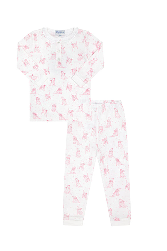 Print Pajamas | Pink Puppy Love