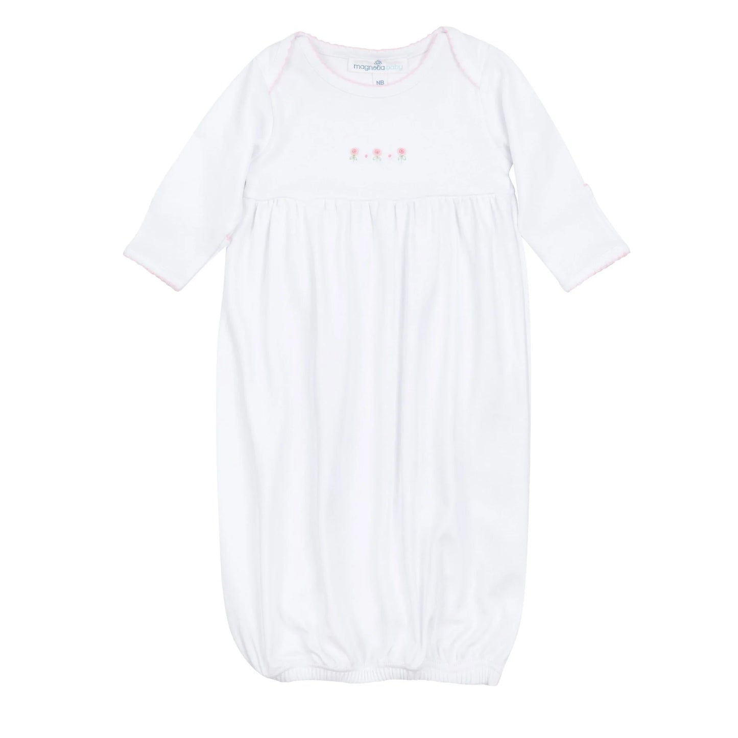 Juliette's Classics Embroidered Gathered Gown