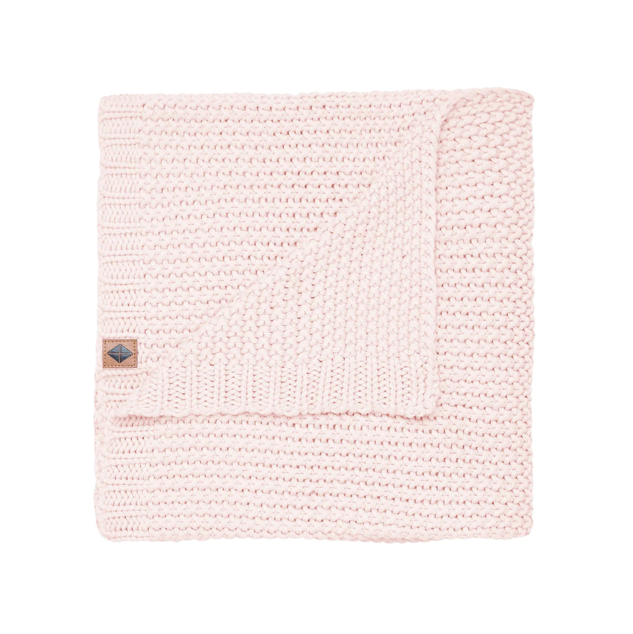 Chunky Knit Baby Blanket | Blush
