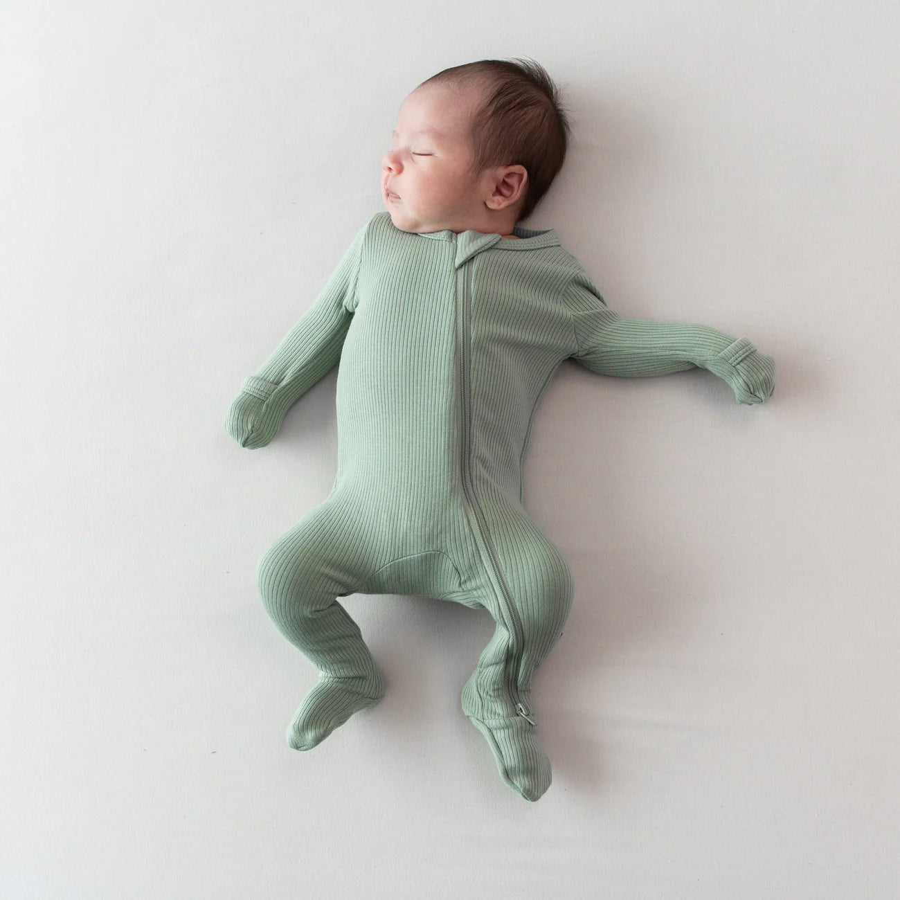 Kyte Baby Ribbed Zipper Footie | Thyme