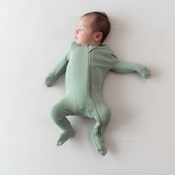 Kyte Baby Ribbed Zipper Footie | Thyme