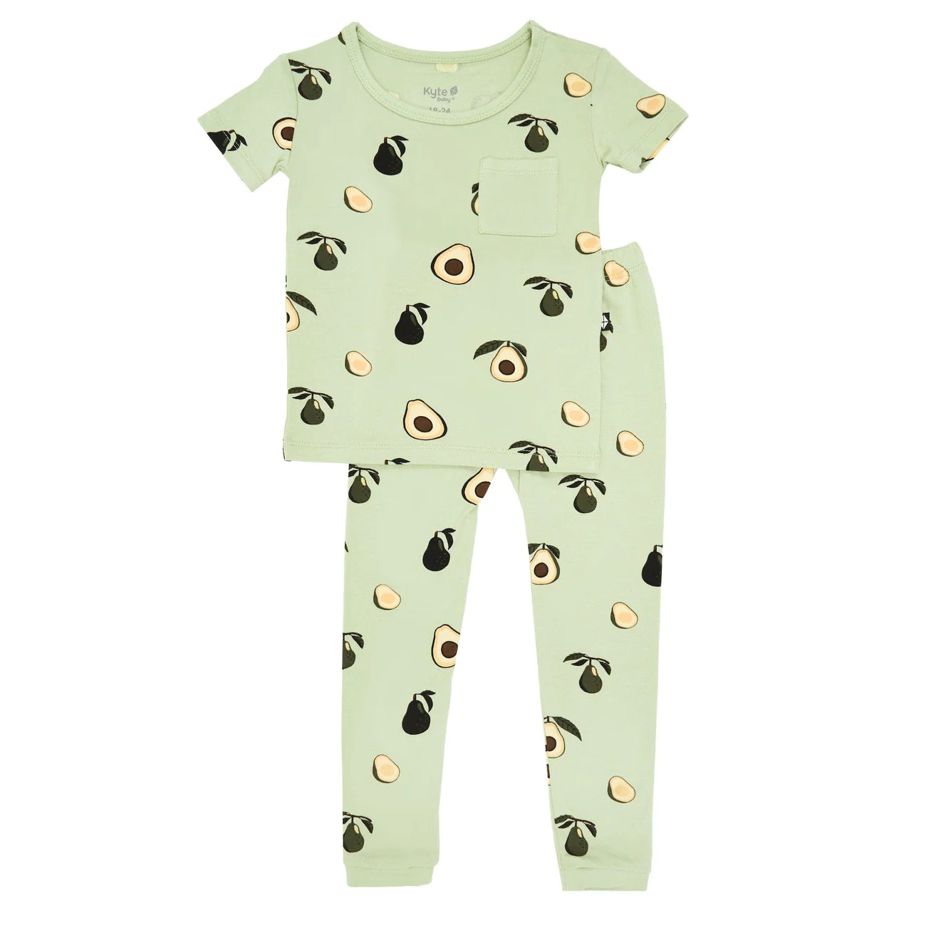 Kyte Baby Toddler Pajama Short Sleeve Set | Avocado