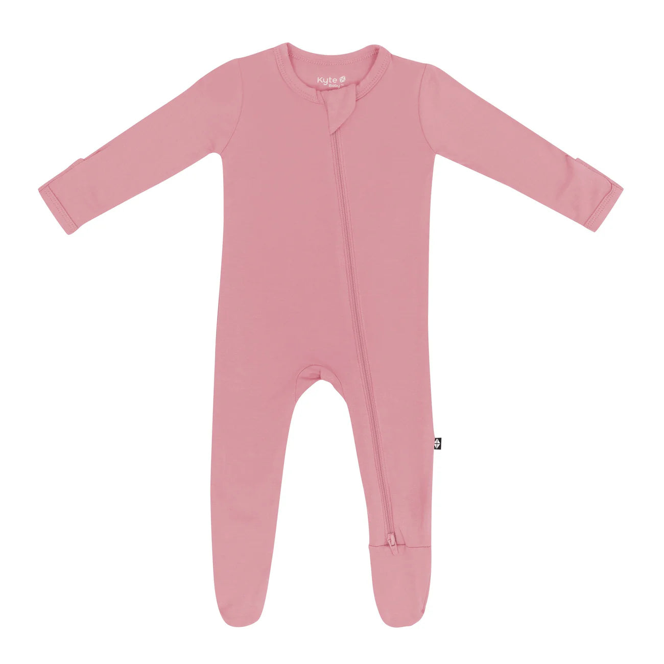 Kyte Baby Zippered Bamboo Footie | Apple Blossom
