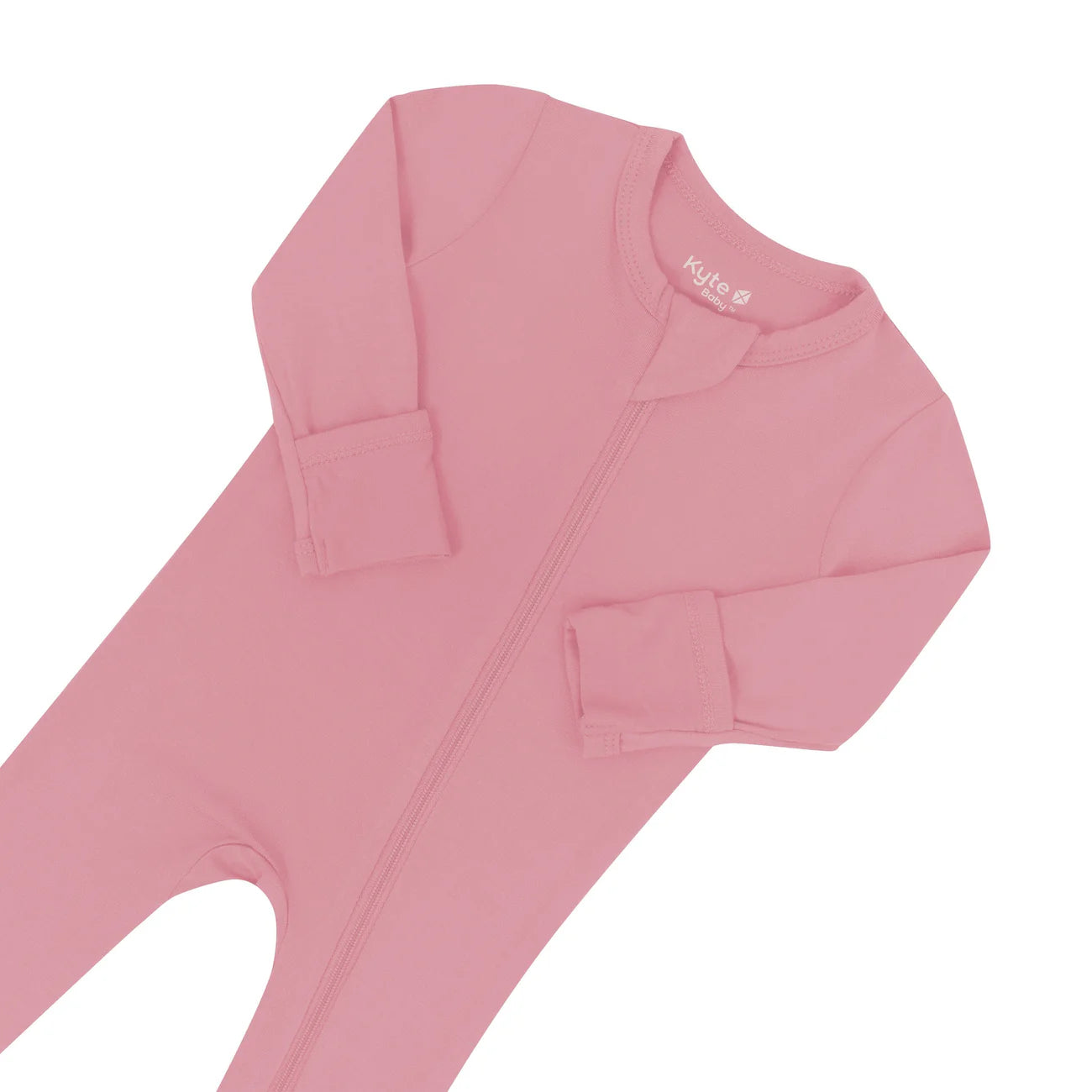 Kyte Baby Zippered Bamboo Footie | Apple Blossom