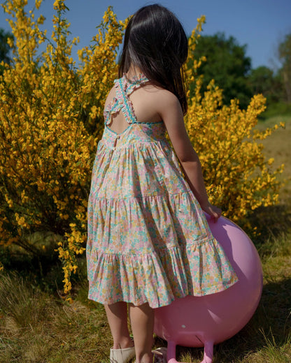 Laura Dress | Emma Floral Mint