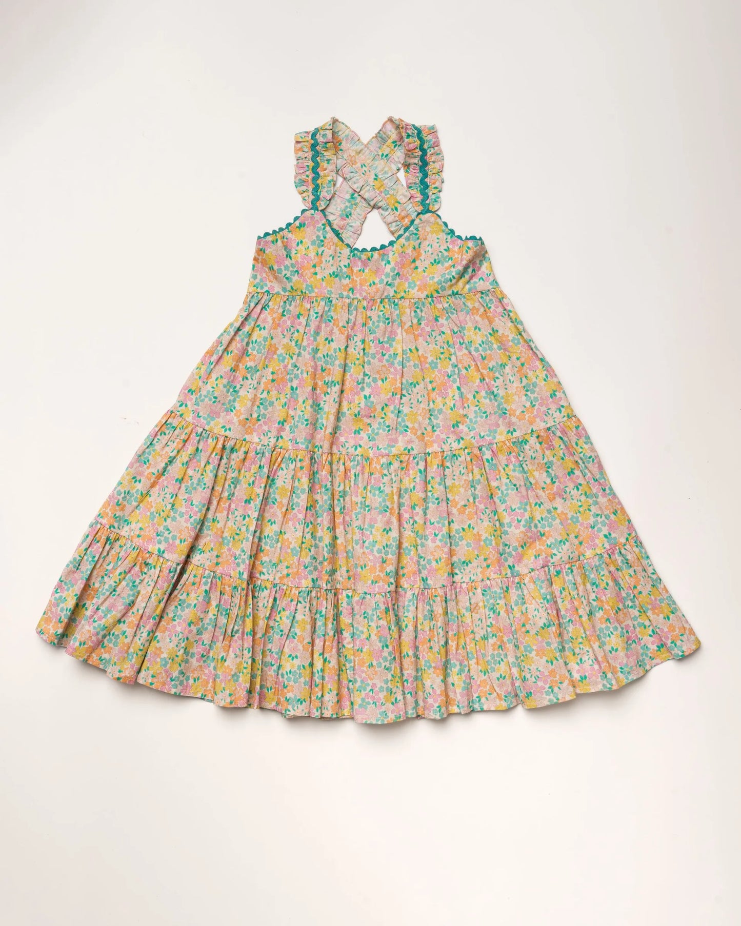 Laura Dress | Emma Floral Mint