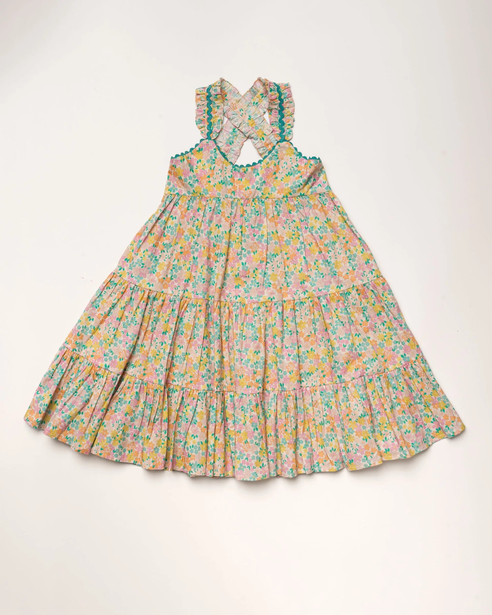 Laura Dress | Emma Floral Mint