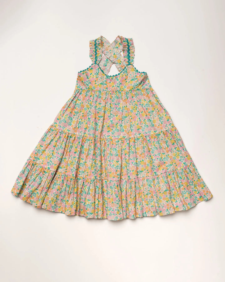 Laura Dress | Emma Floral Mint
