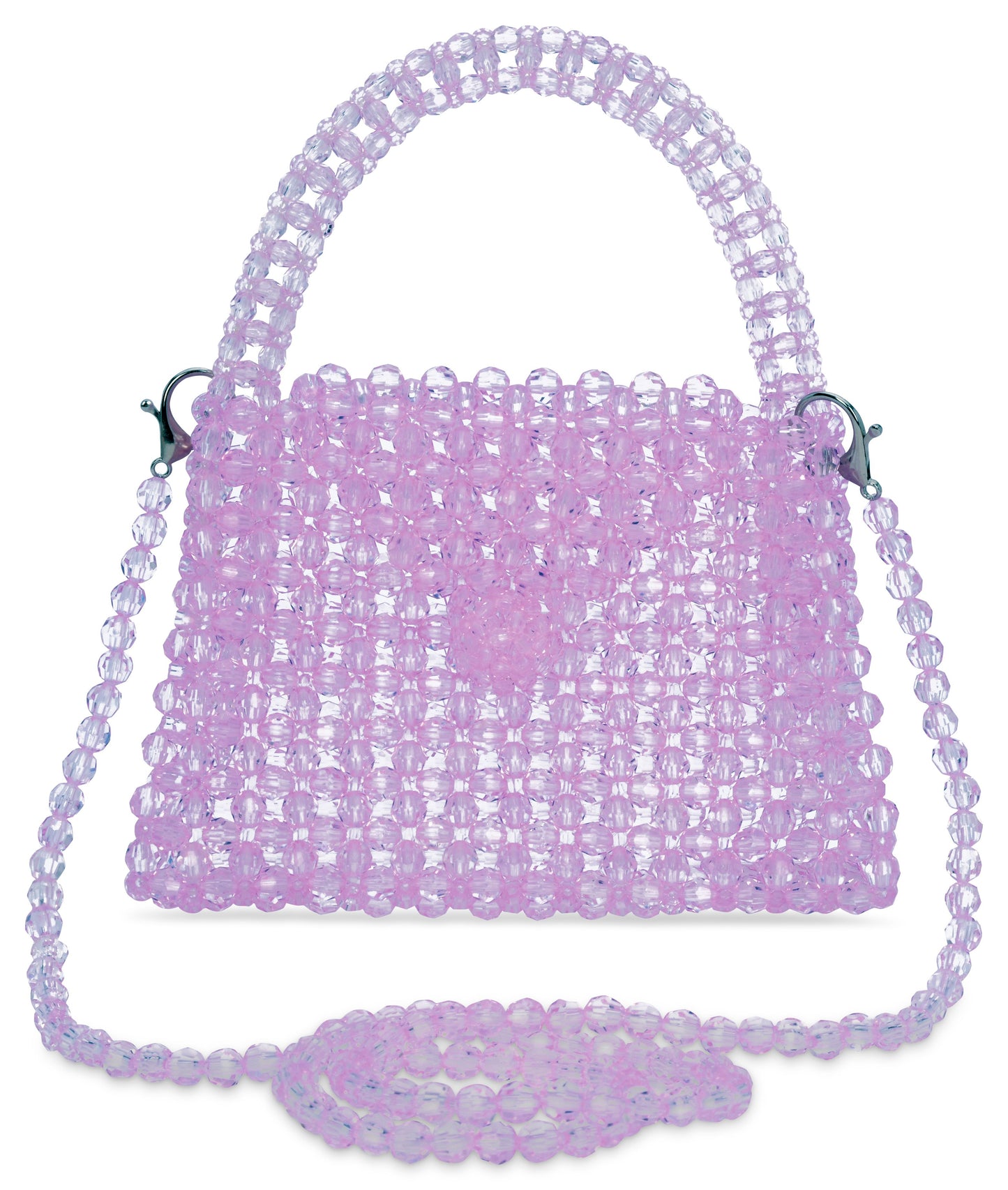 Lavender Beaded Crossbody