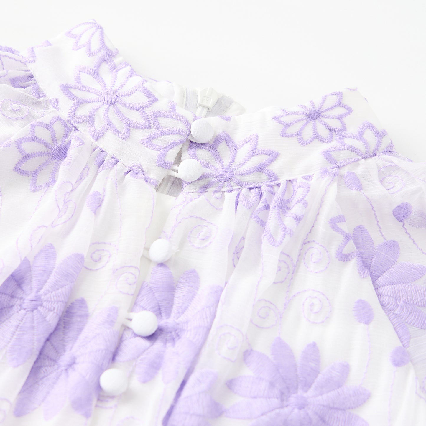 Lena Embroidered Mini Dress | Purple