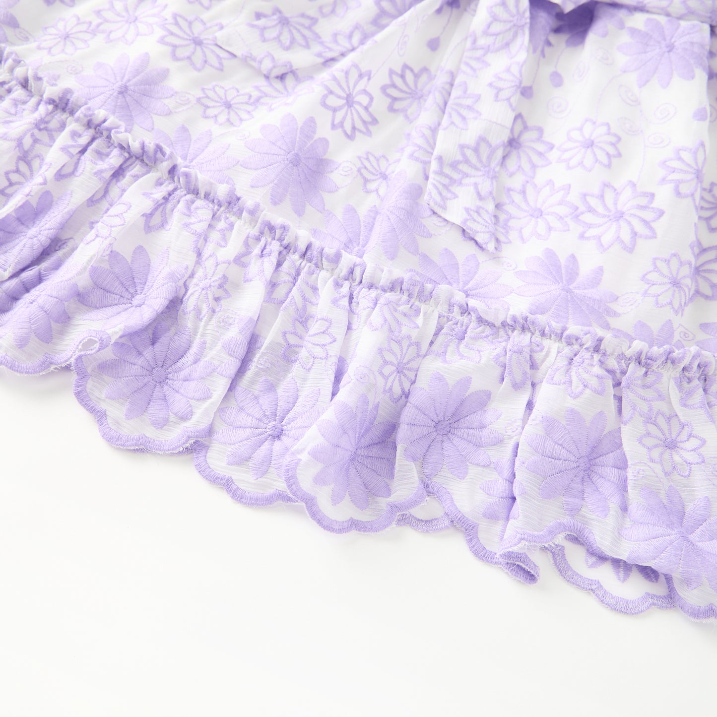 Lena Embroidered Mini Dress | Purple