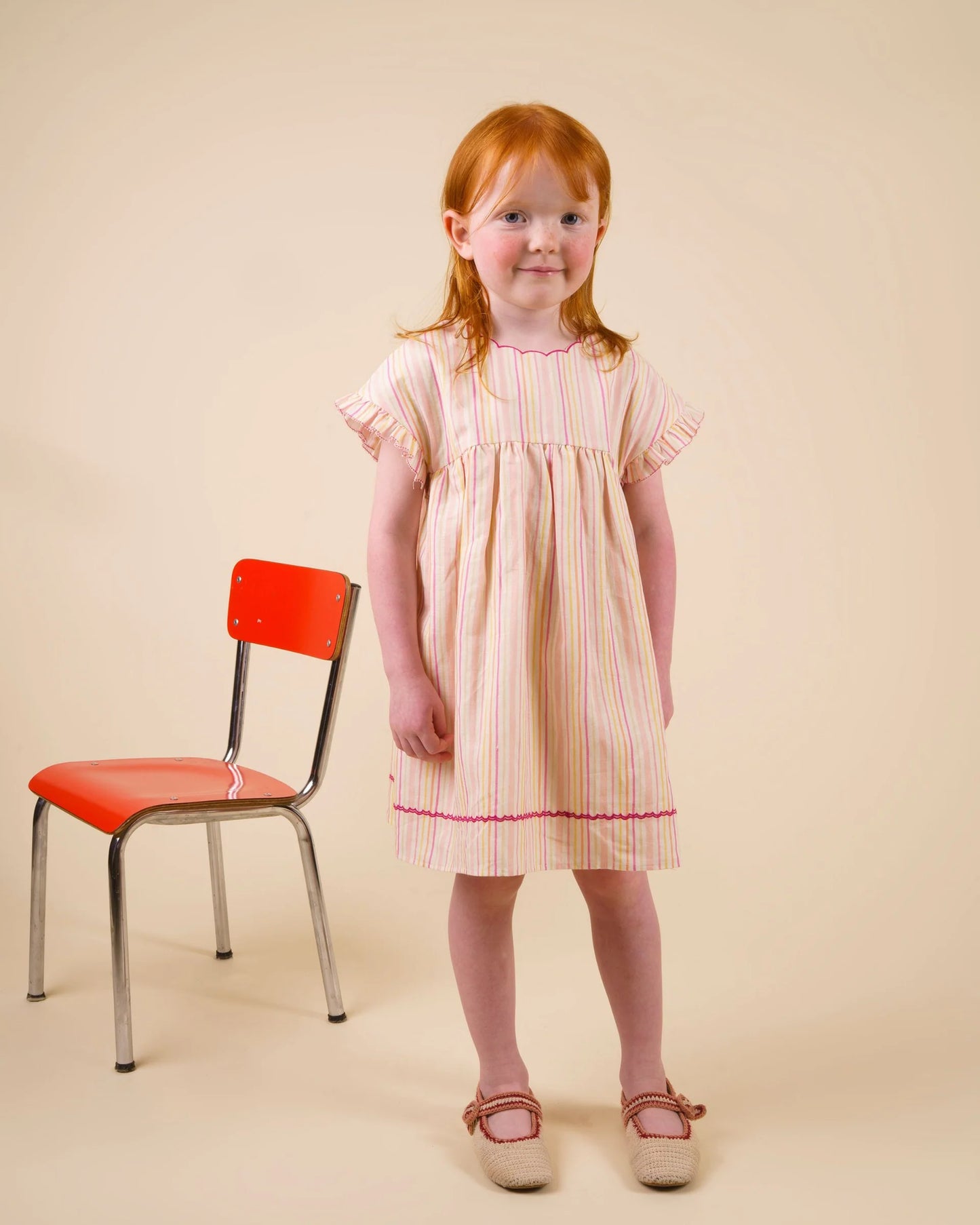 Lila Dress | Pink Stripes