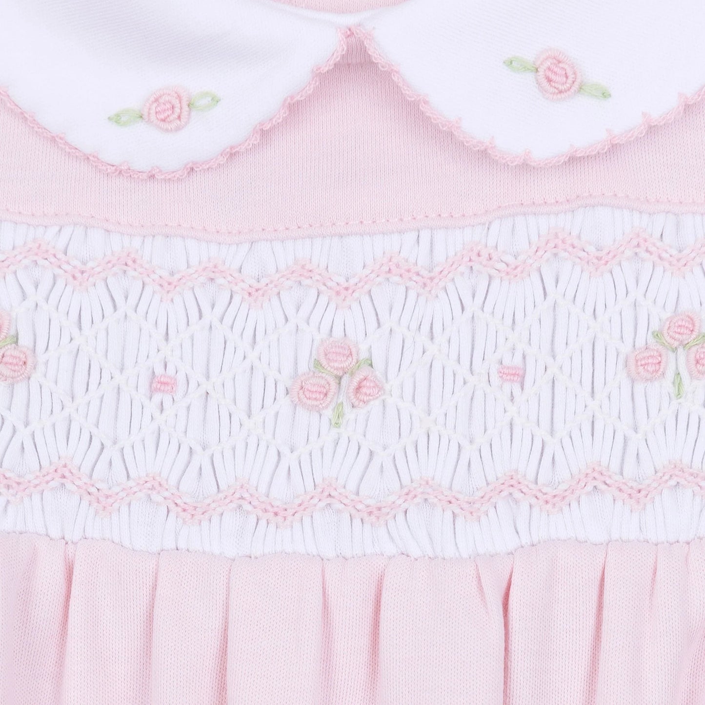 Lillian Smocked Bubble | Pink