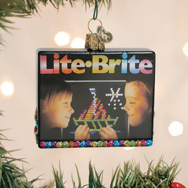 Lite Brite Box Ornament